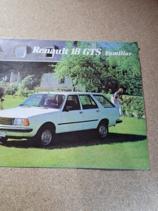 Catálogo Renault 18 GTS Familiar