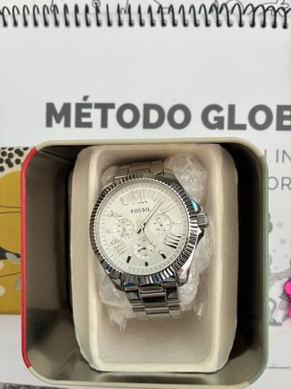 Reloj Fossil Acero Caja y Documentos