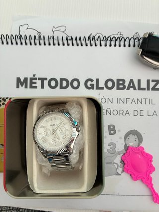 Reloj Fossil Acero Caja y Documentos