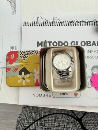 Reloj Fossil Acero Caja y Documentos