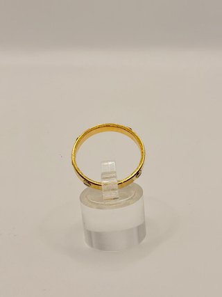 Anillo Oro 18K de Tornillos y Diamantes 4,56g T24
