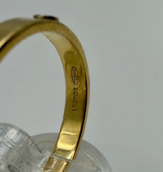 Anillo Oro 18K de Tornillos y Diamantes 4,56g T24