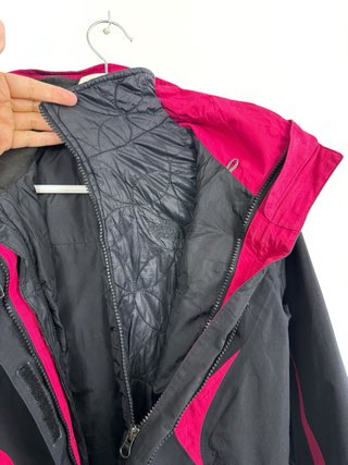 Chaqueta The North Face HyVent 3-en-1 Negra Mujer