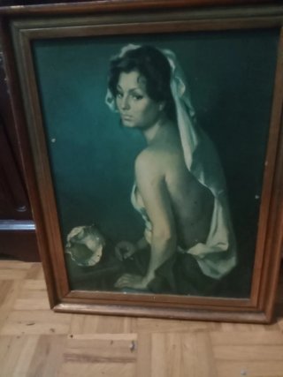 Cuadro mujer estilo clásico
