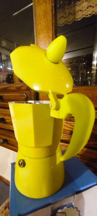 Moka Ness Gialla Alluminio 15 cm 2 tazze
