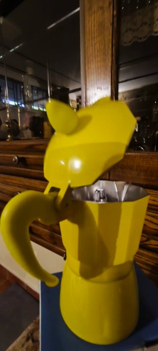 Moka Ness Gialla Alluminio 15 cm 2 tazze