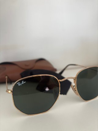Gafas de sol Ray-Ban Hexagonal Oro/Verde