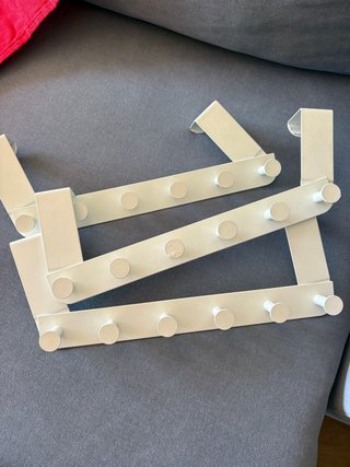 3 Perchero de puerta Ikea blanco