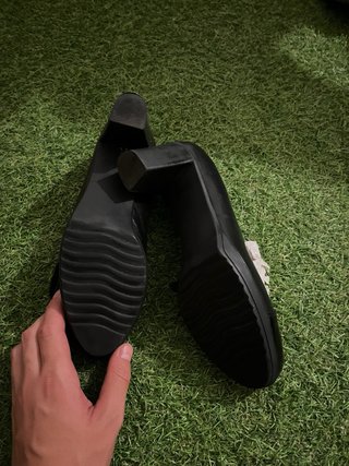 Zapatos de vestir negros tacón + caja