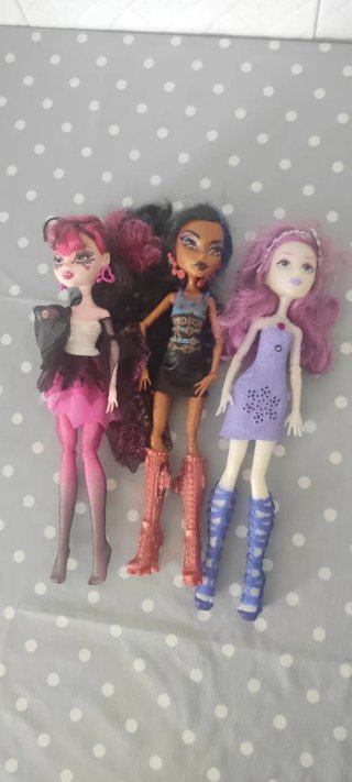 Lote 3 Muñecas Monster High