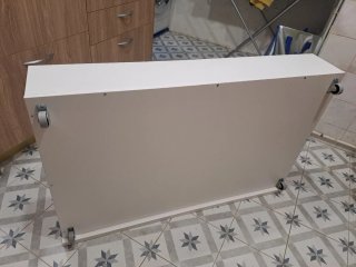 Cajón bajo cama blanco Ikea, con ruedas