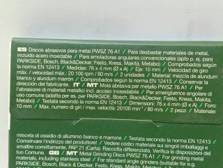 Parkside Discos Abrasivos para Metal (2 uds)