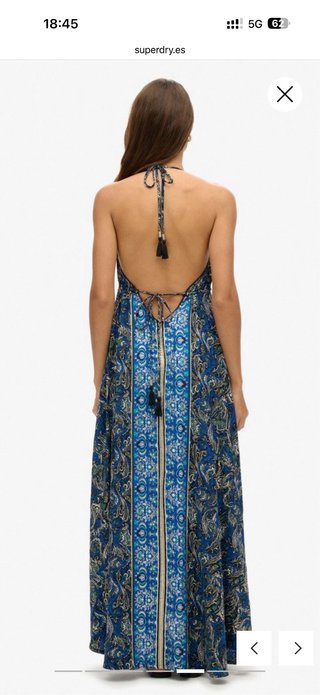 Vestido largo estampado Superdry