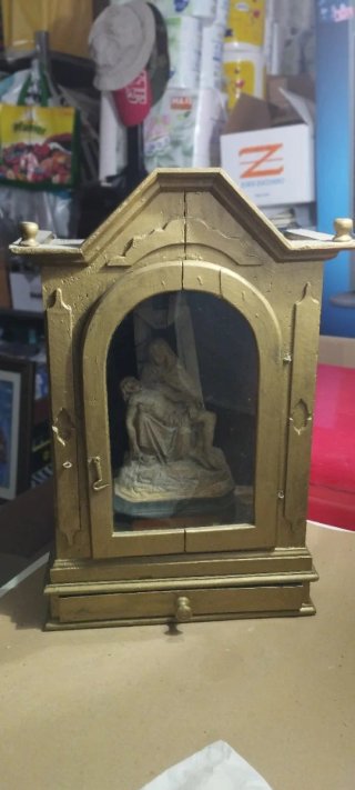Teca Pietà Legno Inizi '900