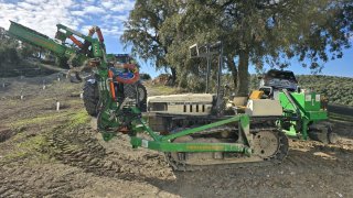 Tractor Lamborghini 95cv con vibrador Mai