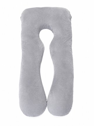 Almohada Embarazo U Grande Cojín Lactancia Gris