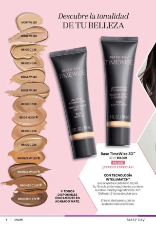Base Maquillaje Mate Mary Kay Timewise