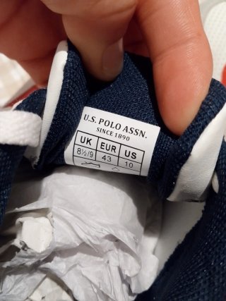 Zapatillas U.S. Polo Assn. Hombre Blancas/Rojas