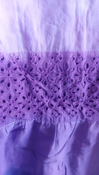 Abito lungo estivo cotone viola