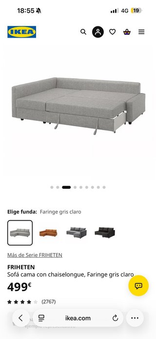 Divano letto IKEA FRIHETEN Beige