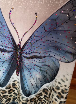 Lote 2 Camisetas XL: Mariposa y tirantes.