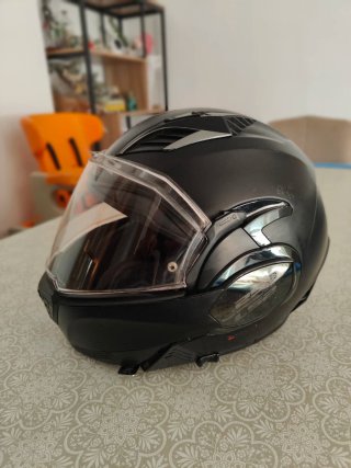 Casco Modular LS2 Valiant II Negro talla XL