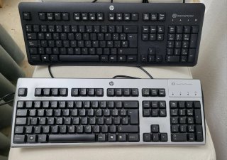 Pack 2 Teclados HP con cable