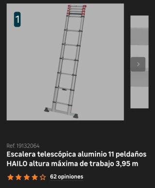 Escalera telescópica NUEVO A ESTRENAR