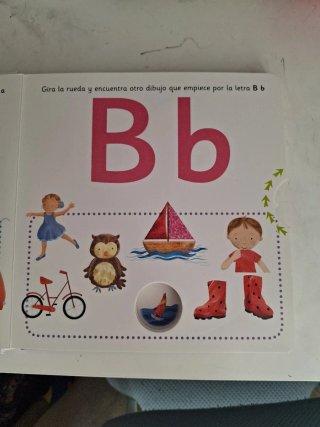 Aprende las letras. Gira la rueda.