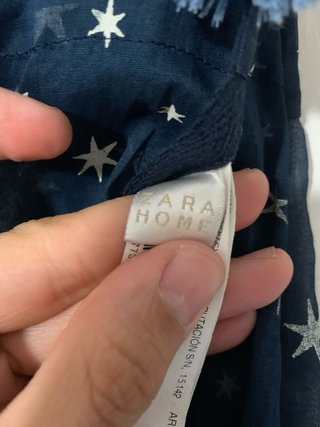 Cortina / Visillo Zara Home estrellas azul niño