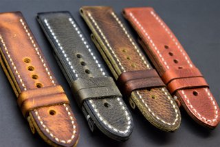 Cinturino artigianale in pelle Panerai / Rolex
