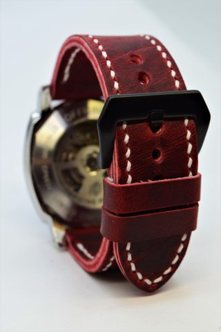 Cinturino artigianale in pelle Panerai / Rolex