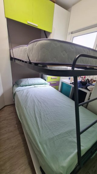 Litera abatible + módulo almacenaje