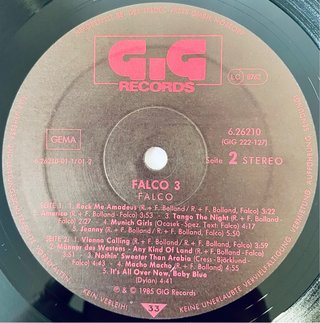 Falco – Falco 3 | LP Vinilo