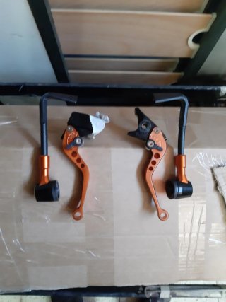 Manetas de moto naranjas