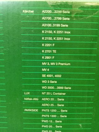 Bolsas Aspiradora Parkside 20L (5 Unidades)