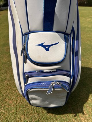 Bolsa de Golf Mizuno Blanca y Azul