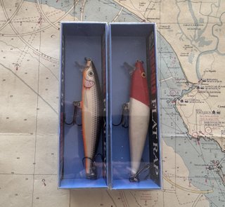 Lote 2 señuelos Rapala Flat Rap 10 - 306