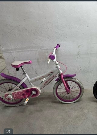 Bicicleta infantil Fantasy solo. Abio o inflar las