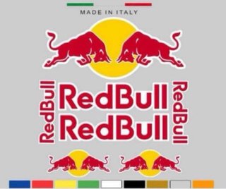 Adesivi Red Bull Made in Italy