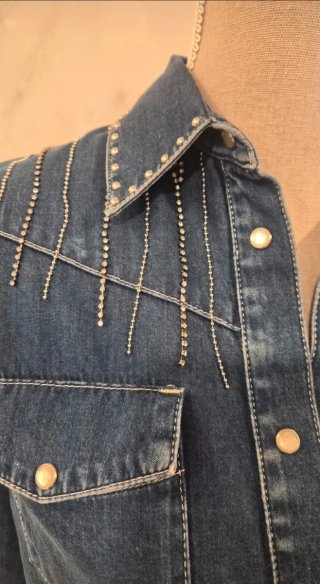 Camisa vaquera LiuJo nudo cintura