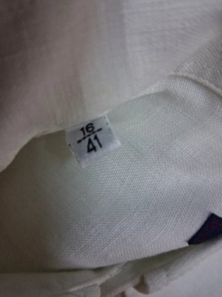 Camicia uomo puro lino bianca taglia L