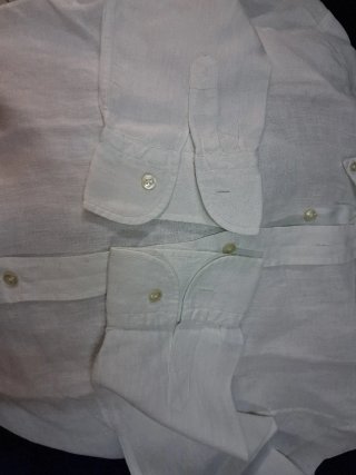 Camicia uomo puro lino bianca taglia L