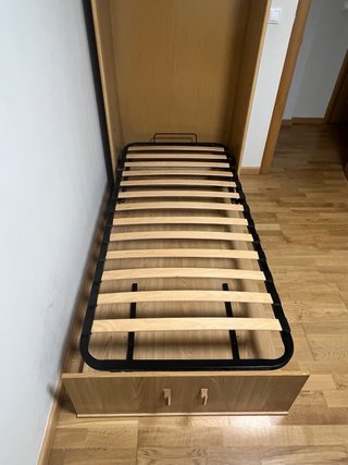 Cama abatible con altillo 80x180cm