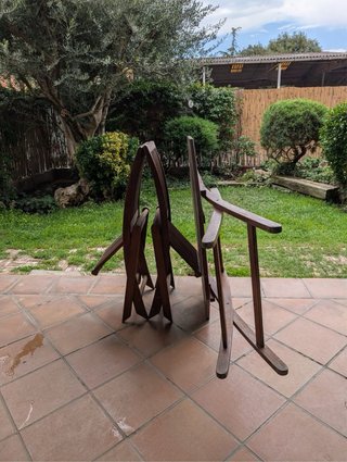 Mesa y 2 Sillas de Jardín Madera TEKA