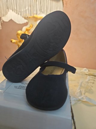 Scarpe Bima blu con cinturino camoscio mis. 26 usa