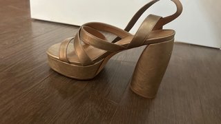Sandalias MIM Plataforma Doradas Talla 39