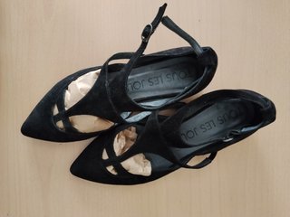 Bailarinas T-Strap Negras Mujer