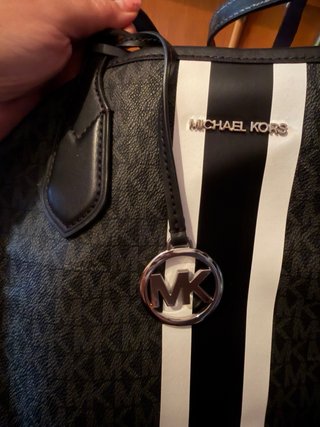 Bolso Michael Kors Negro y Blanco 100% original