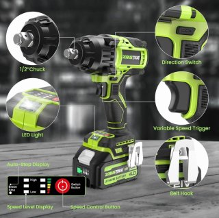 Llave de Impacto 1000 Nm 21V Brushless